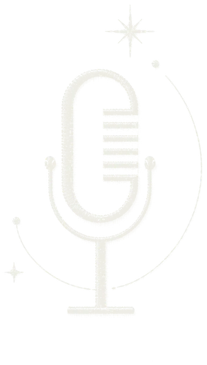 Microphone brodé, emblème de Milieu du Ciel